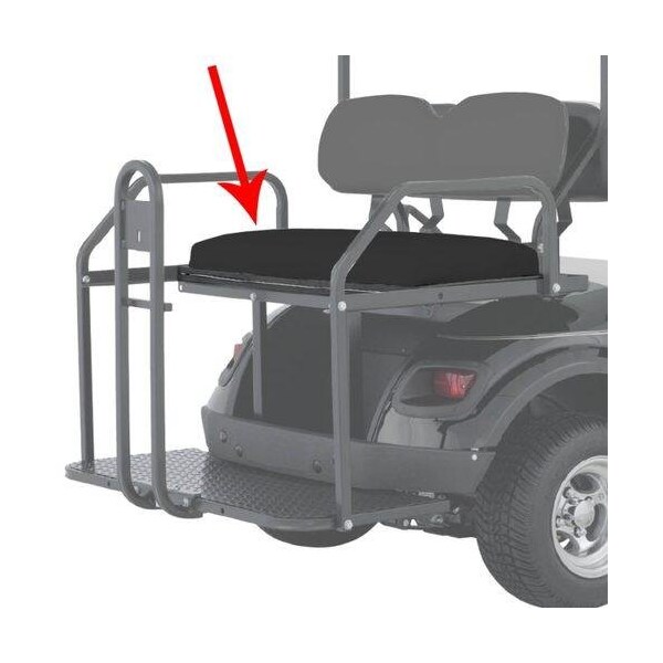 Ilc Replacement Ezgo/Cushman/Textron Replacement Seat Bottom Assembly Flip Seat - Black - Models 2011 - REPLACEMENT SEAT BOTTOM ASSEMBLY FOR FLIP SEAT -