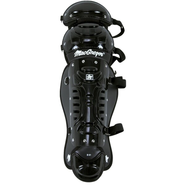 Powerhouse MacGregor B61 Dbl Knee Varsity Leg Guard - Scarlet - 12in. - PO3339418