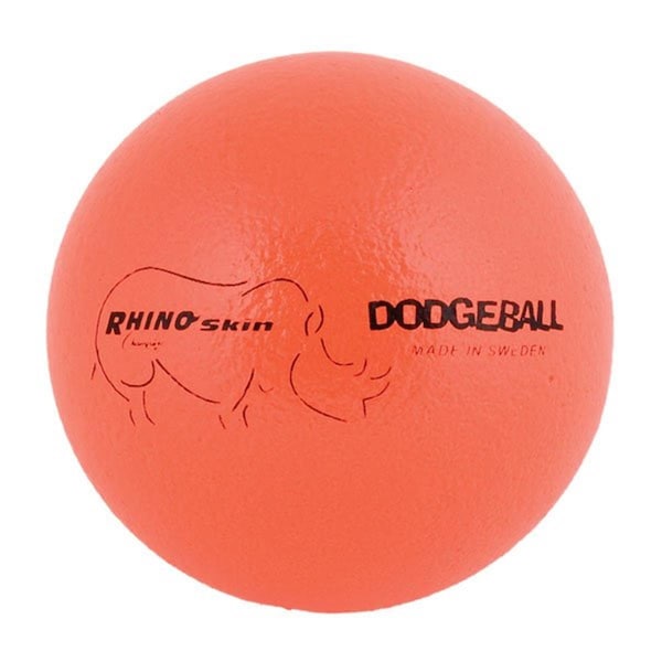 Champion Sports 6.3 in. Rhino Skin Ball, Neon Orange - RXD6NOR