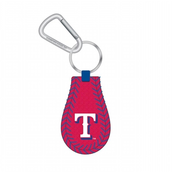 Gamewear Texas Rangers Team Color Key Chain with Blue Stitch - GWKCBBTEXTB