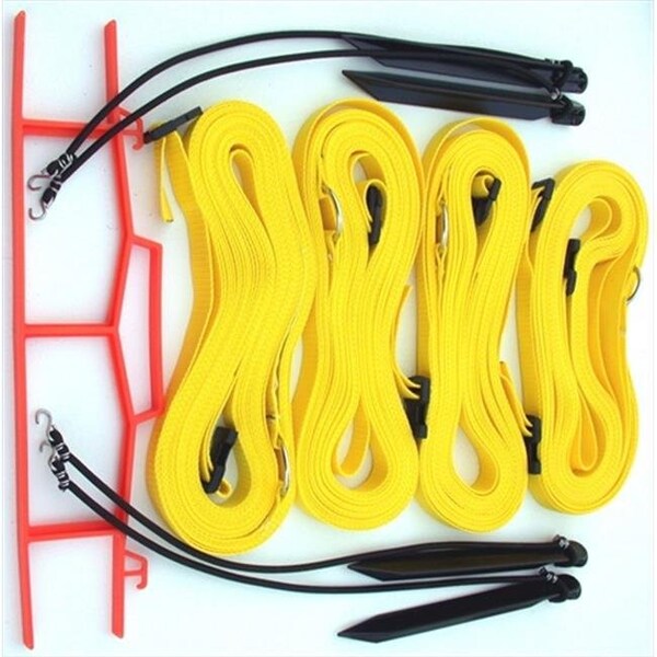 Home Court Home Court 17AYS Yellow 1-inch Adjustable Web Courtlines - 17AYS