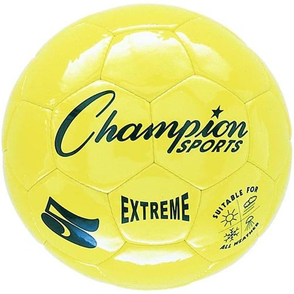 Champion Sports 5 Size Extreme Series Soccer Ball - Yellow - CHSEX5YL