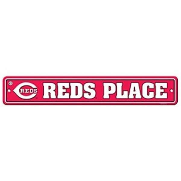 Fremont Die Consumer Products Inc Fremont Die Consumer Products F60317 Styrene Street Sign - Cincinnati Reds - F60317