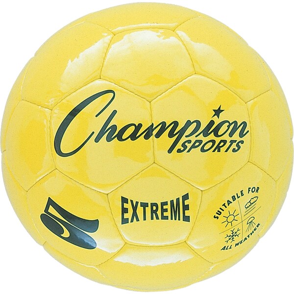 Champion Sports Extreme Soccer Ball, Yellow, Size 5, PK2 - EX5YL