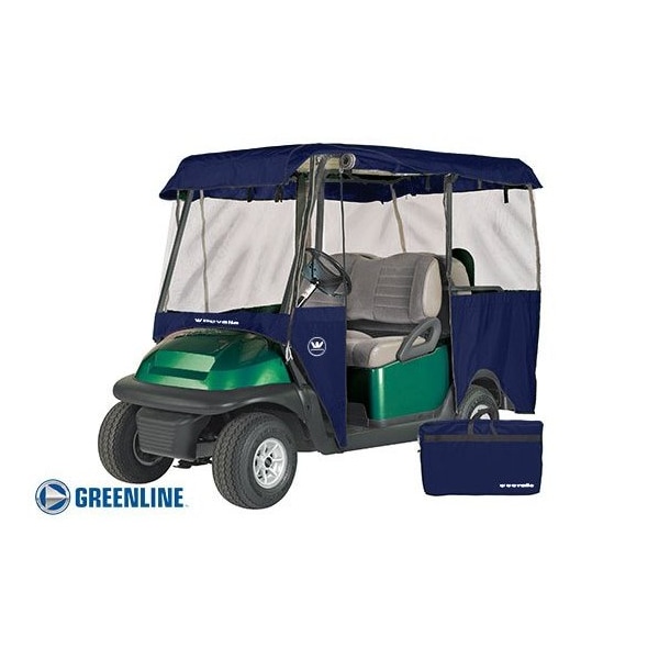 Eevelle Greenline 4 Passenger Drivable Golf Cart Enclosure - Navy - GLEN04