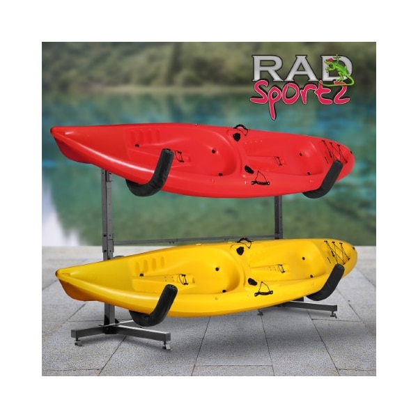 Leisure Sports Leisure Sports Kayak Rack, Heavy Duty Freestanding Indoor Outdoor Storage for Kayaks, Paddle Boards - 267717VZC