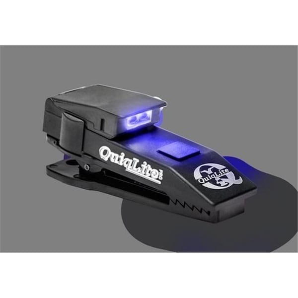 Quiqlite Quiqlite QL-Q-PROBW Pro Hands Free Pocket Concealable Flashlight with LEDs; White & Blue - QL-Q-PROBW