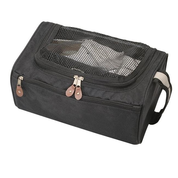 Debco Debco P2906 Golf Shoe Bag - Black with Taupe / Black Handle  - 12 Pack - P2906