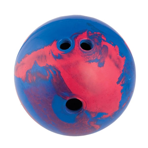 Perfectpitch 5 lbs Rubber Bowling Ball, Blue & Red - PE2824069
