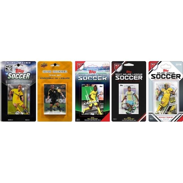 Williams & Son Saw & Supply C&I Collectables CREW518TS MLS Columbus Crew 5 Different Licensed Trading Card Team Sets - CREW518TS