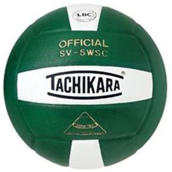 Tachikara Tachikara SV5WSC.DGW Sensi-Tec Composite High Performance Volleyball - Dark Green-White - SV5WSC.DGW