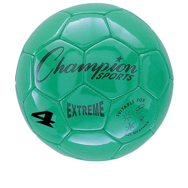 Champion Sports 4 Size Extreme Series Soccer Ball - Green - CHSEX4GN