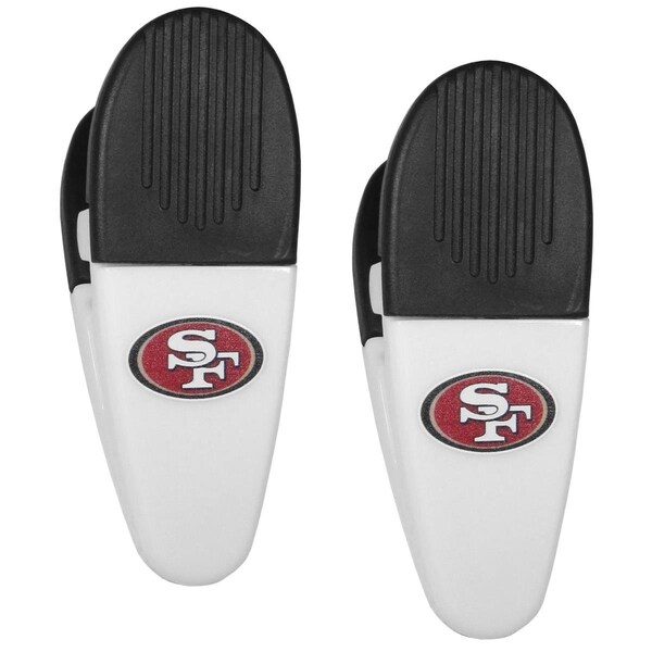 Siskiyousports Siskiyou 5460386099 NFL San Francisco 49ers Chip Clips - Pack of 2 - 5460386099