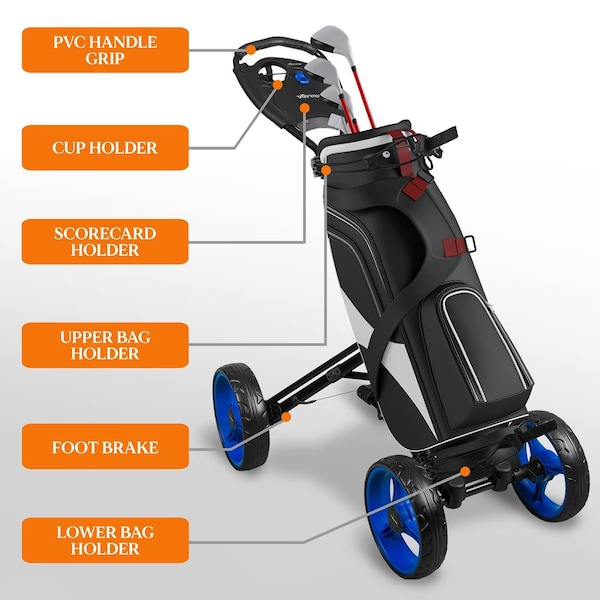 Serenelife 4 Wheel Ai Frame Trolley - SLGZ36