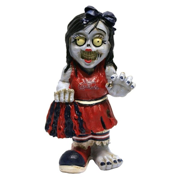 Signed And Sealed St. Louis Cardinals Zombie Cheerleader Figurine - SI2823797