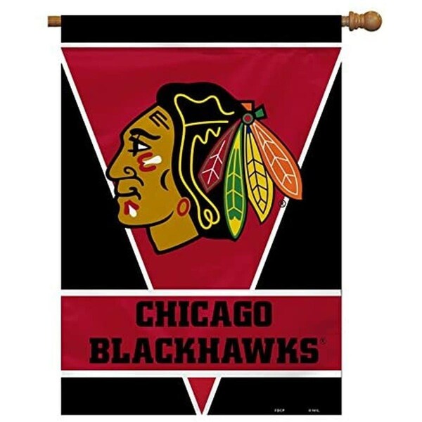 Fremont Die Consumer Products Fremont Die  28 x 40 ft. Chicago Blackhawks House 1-Sided Flag - 2324584614