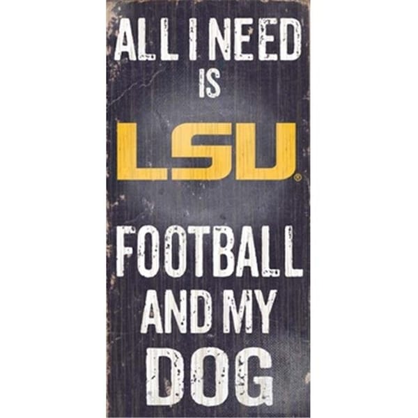 Fan Creations Fan Creations C0640 LSU Football And My Dog Sign - C0640-LSU