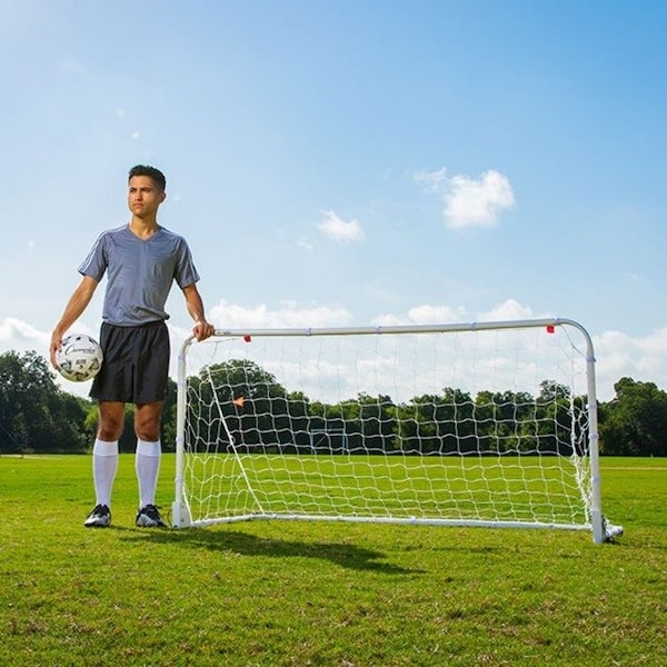 Champion Sports Easy Fold Soccer Goal, 6x3x3ft, Steel Frame - SG63