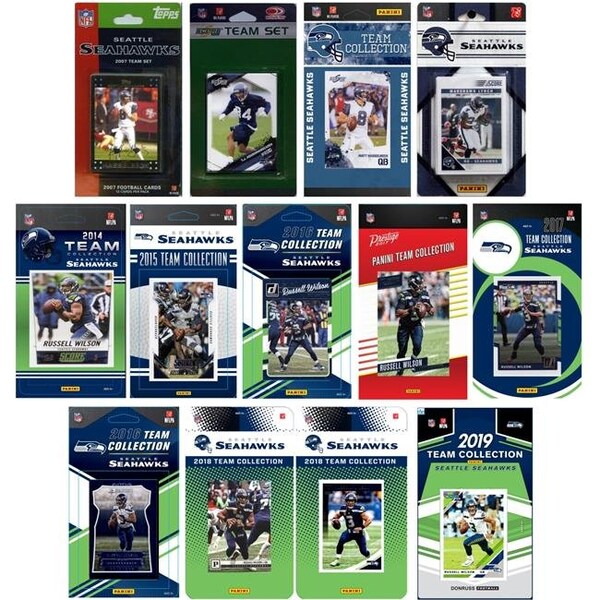 Williams & Son Saw & Supply C&I Collectables SEAHAWKS1319TS NHL Seattle Seahawks 13 Different Licensed Trading Card Team Set - SEAHAWKS1319TS