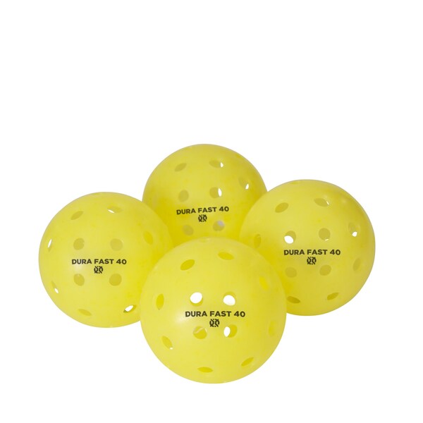 Dura Dura Fast Pickleball, Yellow, 100PK - KZDF100-Y