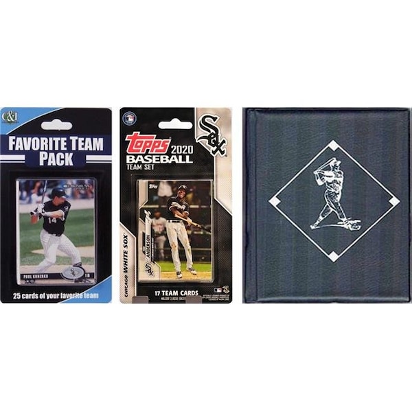 Williams & Son Saw & Supply C&I Collectables 2020WHITESOXSTSC MLB Chicago White Sox Licensed 2020 Topps Team Set & Favorite Player Trading Cards Plus Storage Album - 2020WHITESOXSTSC