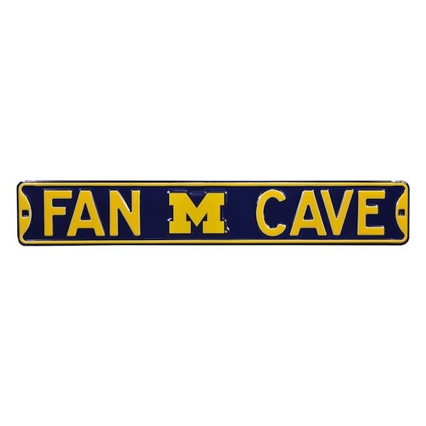 Authentic Street Signs Authentic Street Signs 70430 Fan Cave Michigan Wolverines Street Sign - 70430
