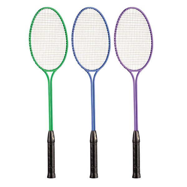 Champion Sports Tempered Steel Twin Shaft Badminton Racket Set - BR30SET