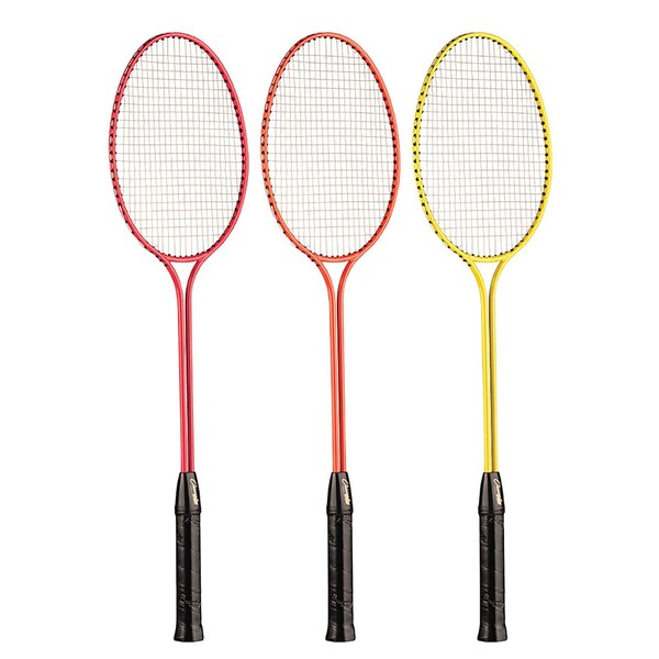 Champion Sports Tempered Steel Twin Shaft Badminton Racket Set - BR30SET