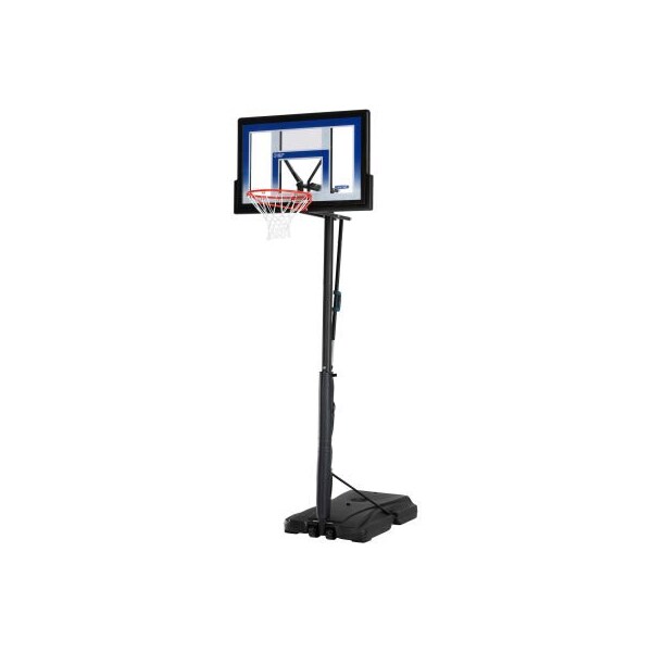 Lifetime LifetimeÂ Courtside Portable Basketball Hoop W/ 48" Clear, Fushion Backboard, 48" x 146" - 51550