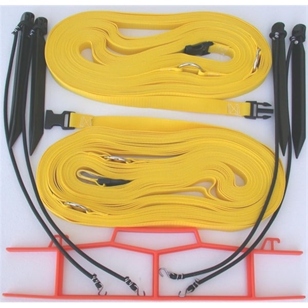 Home Court 8 Meter Yellow 1-inch Non-adjustable Web Courtlines - M817NAYS