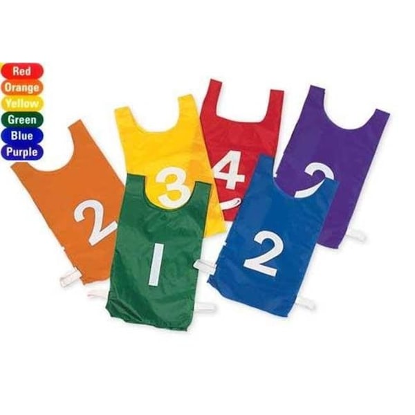 Everrich Industries Everrich EVC-0080 20 x 11 Inch Numbered 1 - 12 Pinnies Set - EVC-0080