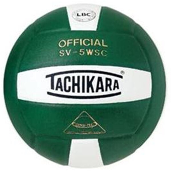 Tachikara Sensi-Tec Composite High Performance Volleyball - Dark Green-White - TA489611
