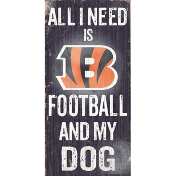 Fan Creations Fan Creations N0640 Cincinnati Bengals Football And My Dog Sign - N0640-CIN