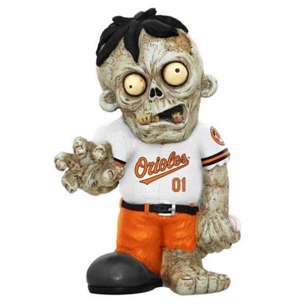 Forever Collectibles Forever Collectibles ZMBMB13TMBO MLB - Forever Collectibles Resin Zombie Figurine; Baltimore Orioles - ZMBMB13TMBO
