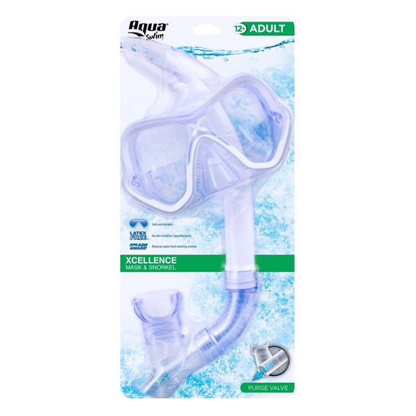 Aqua Leisure Aqua Swim Optum TriView Assorted Youth Mask/Dry Top Snorkel - AQK13692A