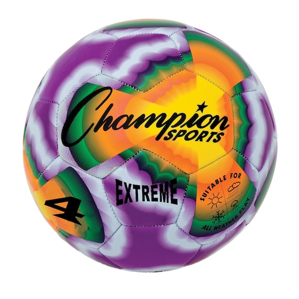 Champion Sports Extreme Tiedye Soccerball, Size 4 - EXTD4