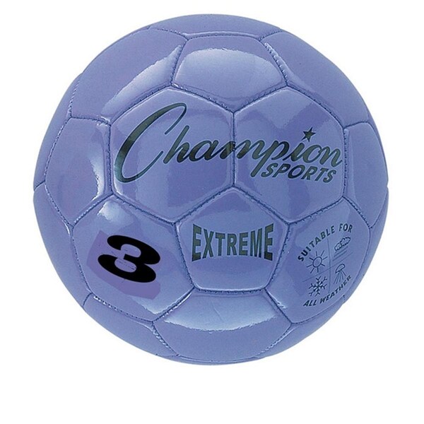 Champion Sports 3 Size Extreme Series Soccer Ball - Purple - CHSEX3PR