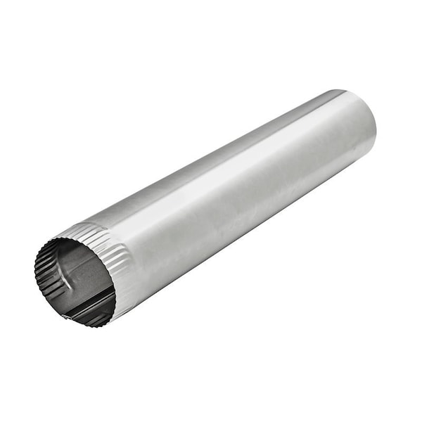 Lambro Snap Lock Pipe, 4 in Dia, 60 in L, Aluminum - 427