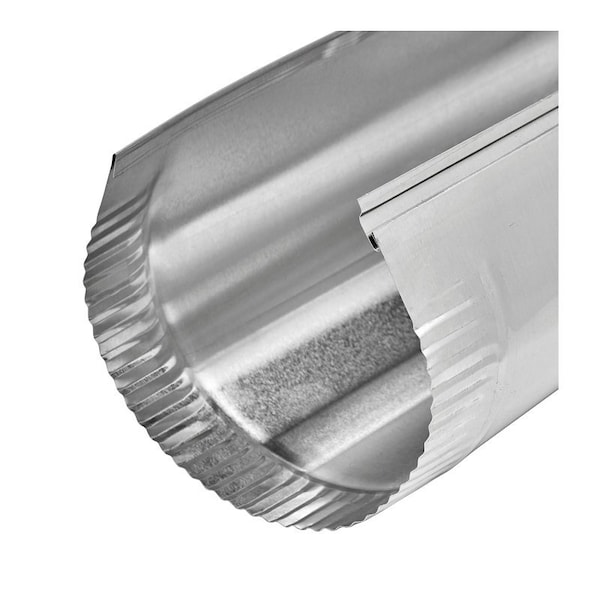 Lambro Snap Lock Pipe, 4 in Dia, 60 in L, Aluminum - 427
