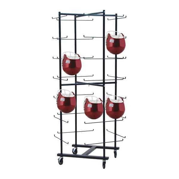 Champion Sports Rolling FootBall, Helmet Rack, Up to 56 - FBWR