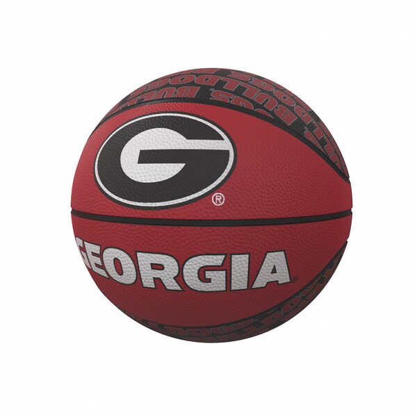 Logo Brands Georgia Repeating Logo Mini-Size Rubber Basketball - 142-91MR-1