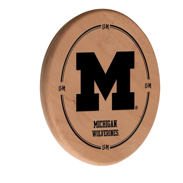 Holland Bar Stool Co University of Michigan 13" Laser Engraved Solid Wood Sign - WSGNLNATMICHUN