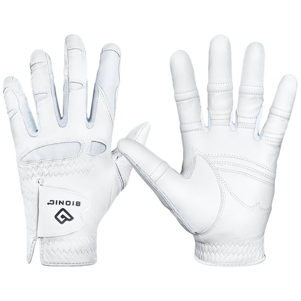 Bionic Gloves Women Natural Fit 2.0 Right Hand Golf Glove, White - Extra Large - GFN2-W-R-WH-XL