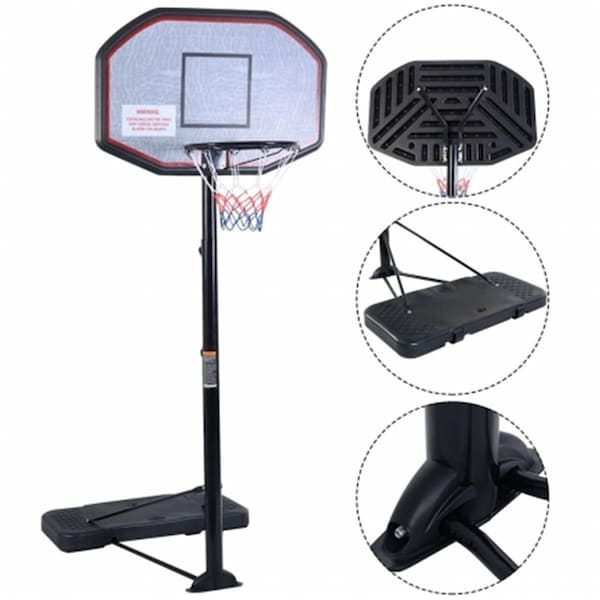 Newalthlete 43 in. Basketball Hoop for 10 ft. Adjustable Height - NE3113346