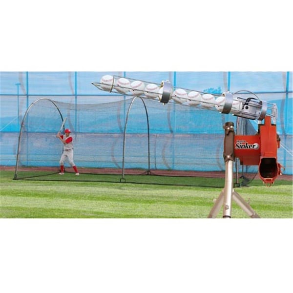 Heater Jr. Pitching Machine And Xtender 24 ft. Batting Cage - BSC599