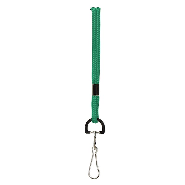 Sicurix Standard Lanyard Hook Rope Style, Green, PK24 - 68906