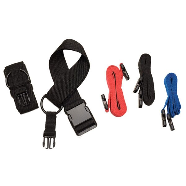 Champion Sports Multi-Level Reaction Belt Set, Red & Black & Blue - RT628