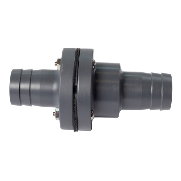 Fatsac 1-1/8" Barbed In-Line Check Valve w/O-Rings f/Auto Ballast System - W755