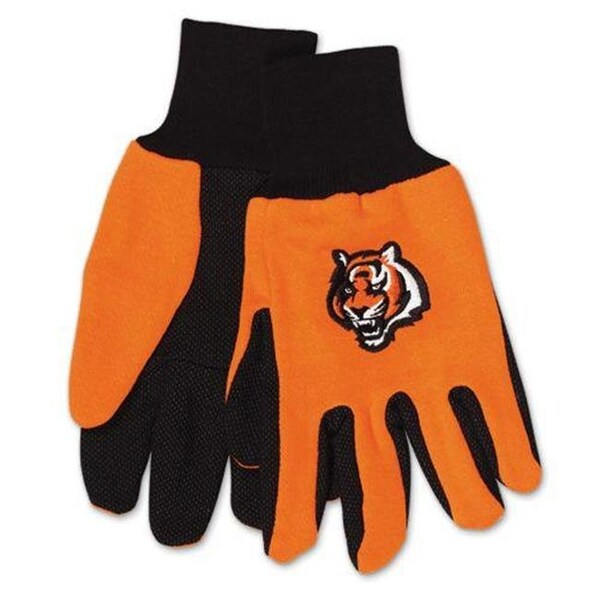 Mcarthur Towels & Sports Cincinnati Bengals Two Tone Adult Size Gloves - 9960690659