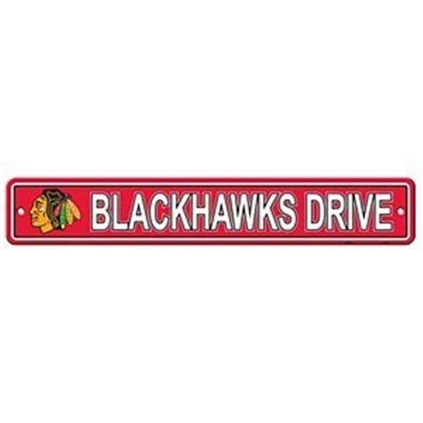 Fremont Die Consumer Products Inc Fremont Die Consumer Products F80314 Styrene Street Sign - Chicago Blackhawks - F80314